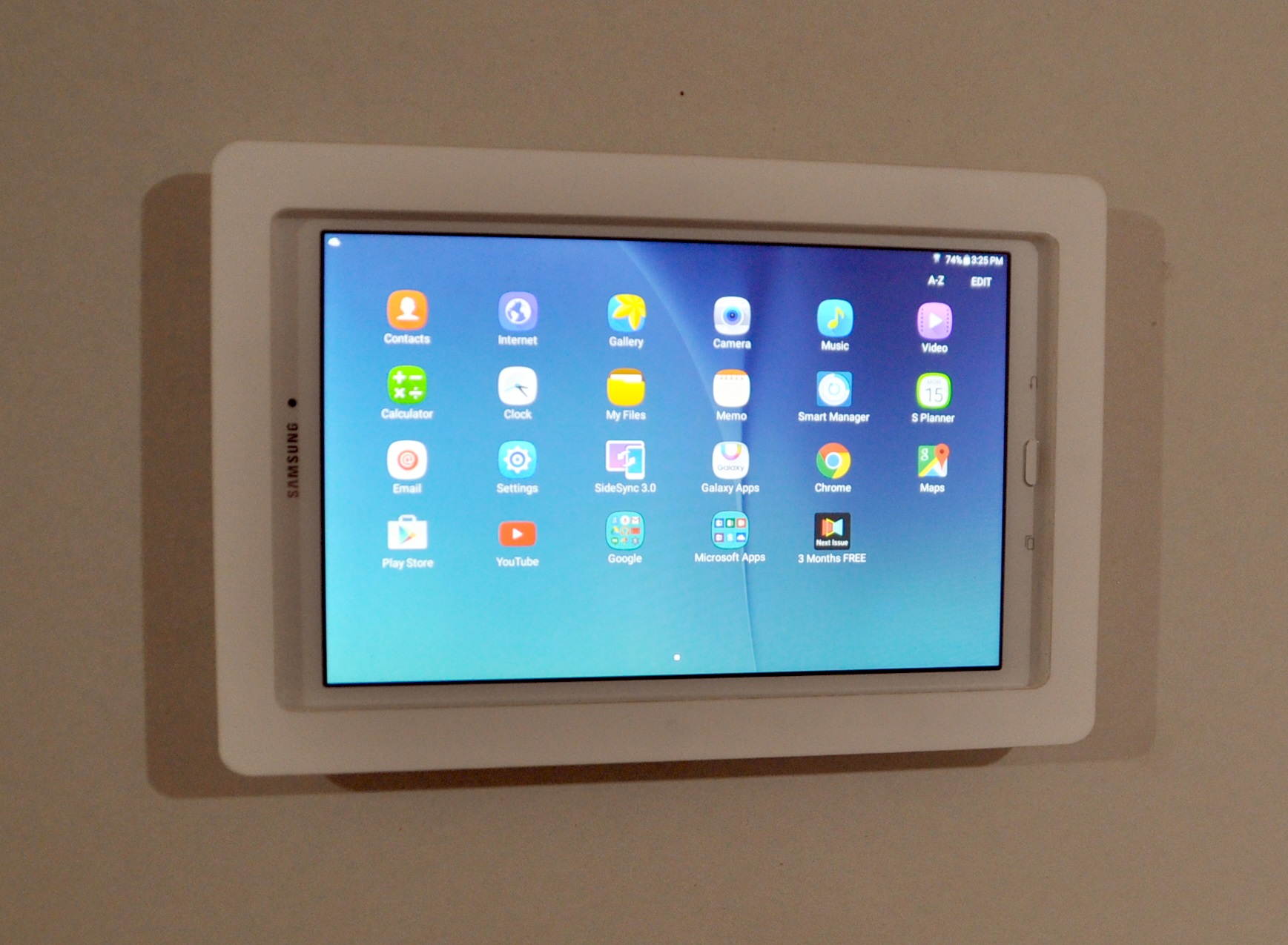 Samsung Galaxy TAB A 9.7 Security Anti-Theft Acrylic Enclosure with Wall Mounting Kit for Kiosk, POS, Show, Store Display