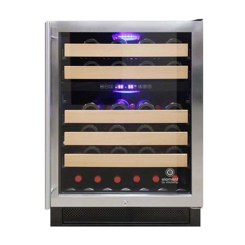 Vinotemp International Connoisseur Series 46 Dual Zone Wine Cooler