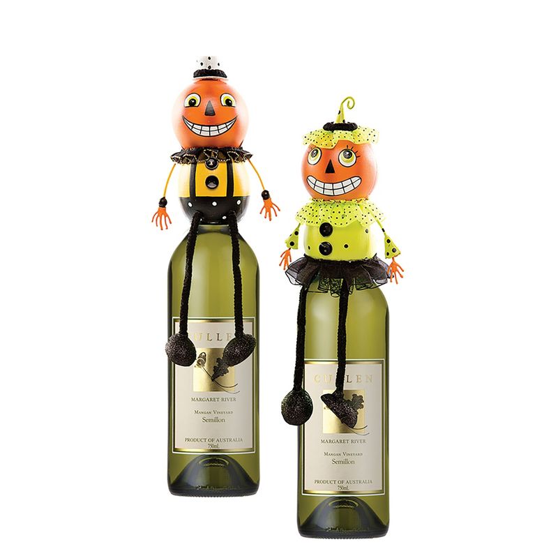 Gallerie II Pumpkin Head Bottle Topper A/2