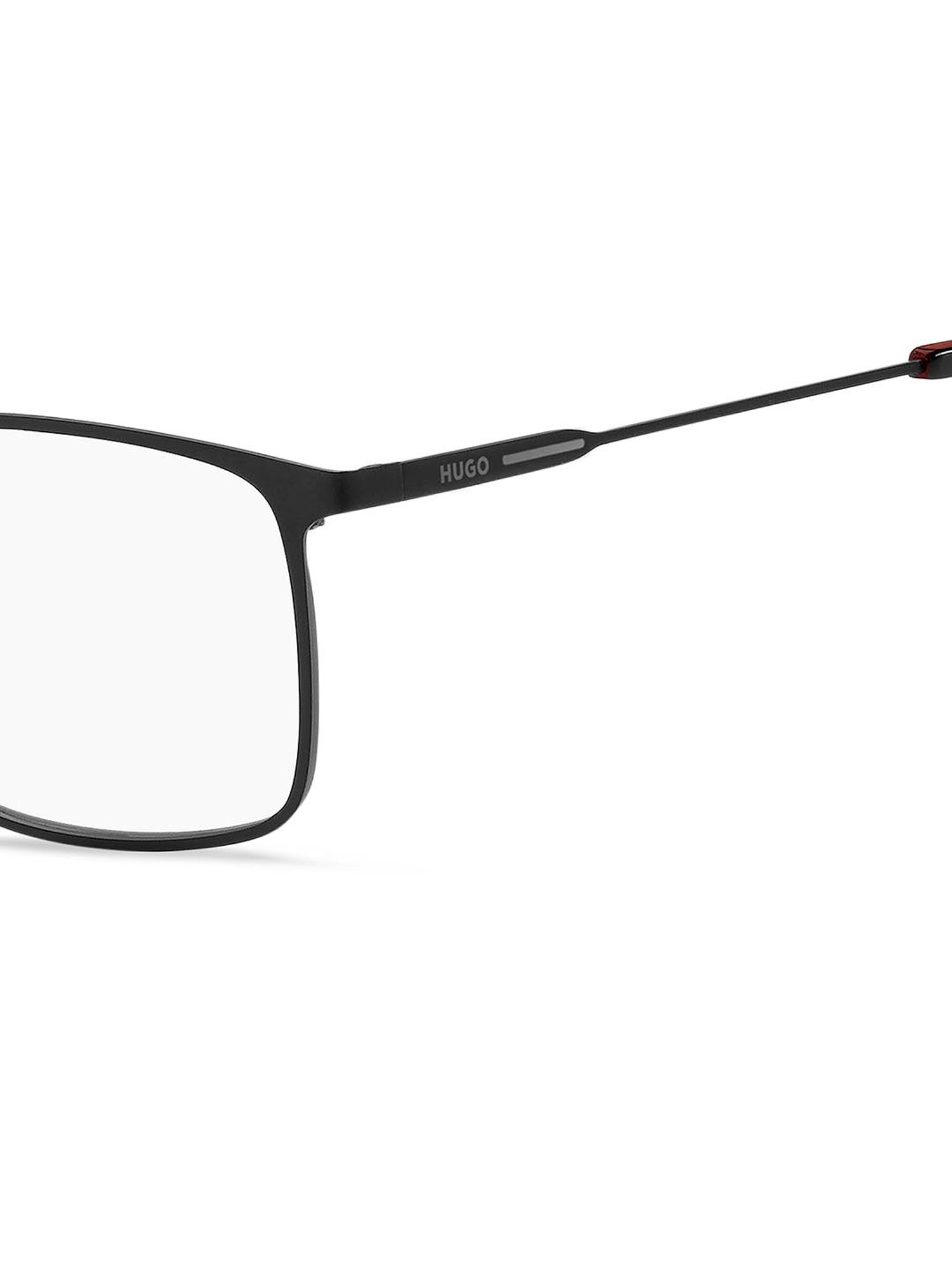 HUGO Black Square Eye Frames for Men