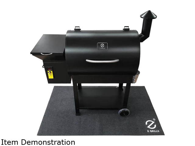 Z GRILLS BBQ Grill Pad Mat Floor Protective Deck Rug Outdoor Splatter Black 60X36"
