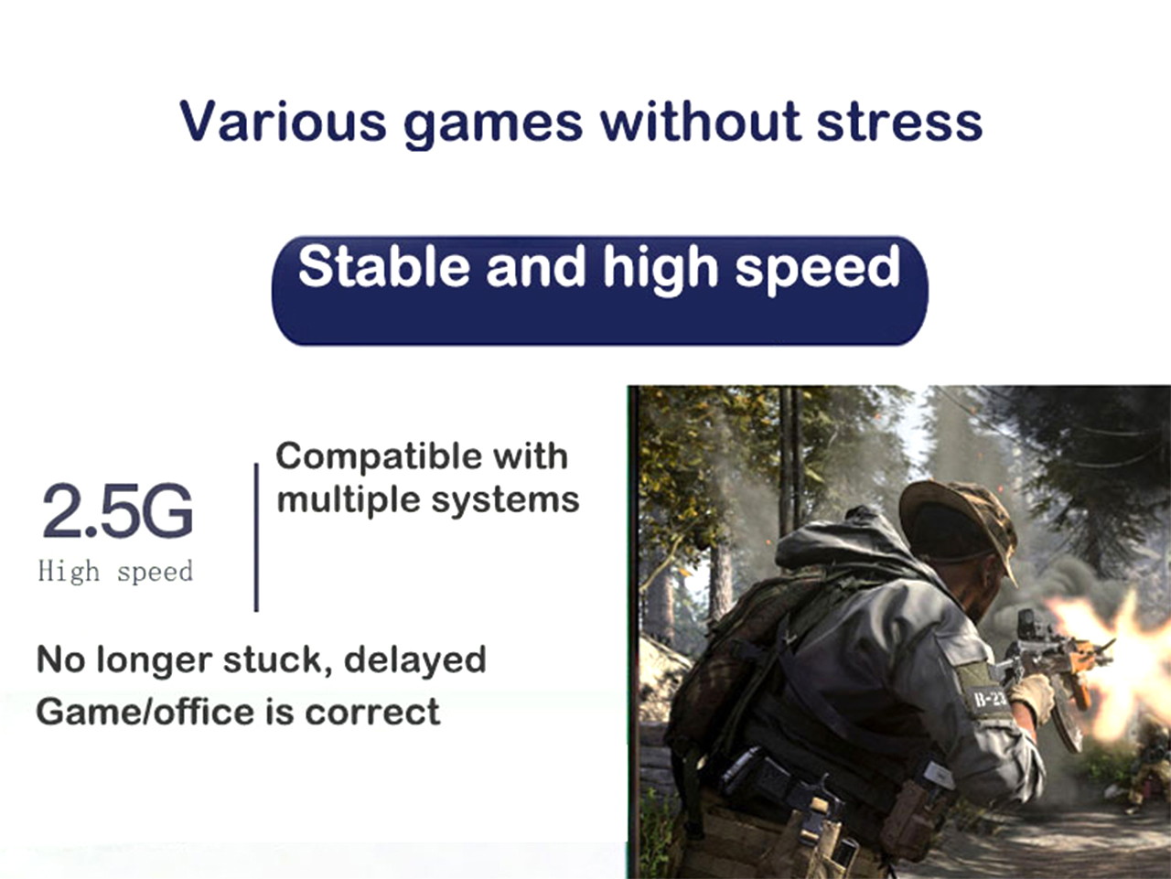 USB 3.0 Ethernet Adapter Network Card 2500Mbps 2.5G RJ45 Lan Adapter for Windows 7 8 10 Laptop Ethernet USB