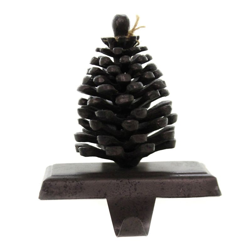 Christmas 5.0" Pinecone Stocking Holder Woody Tree  -  Stocking Holders
