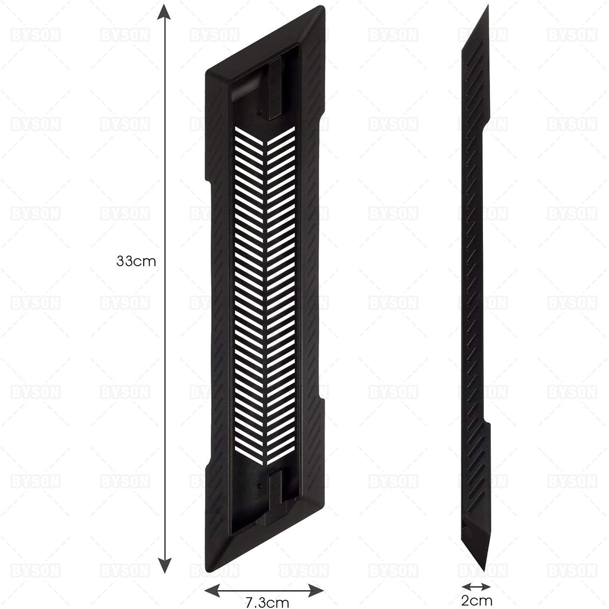 Ackmioxy PS4 Slim Vertical Stand for Playstation PS4 Slim Console with Built-in Cooling Vents and Non-Slip Feet Black