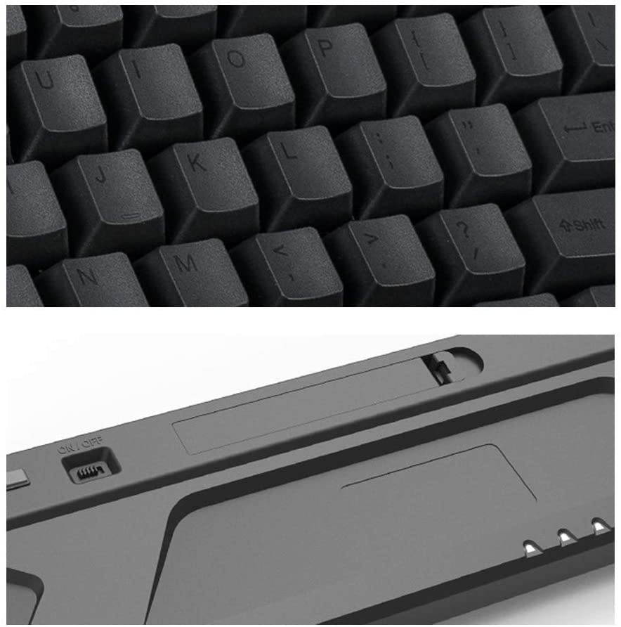 EPOMAKER Hello GANSS ALT 71D Bluetooth Mechanical Keyboard with PBT Keycaps, Type-C Cable for Gaming (Cherry Blue Switch, Black Gold)