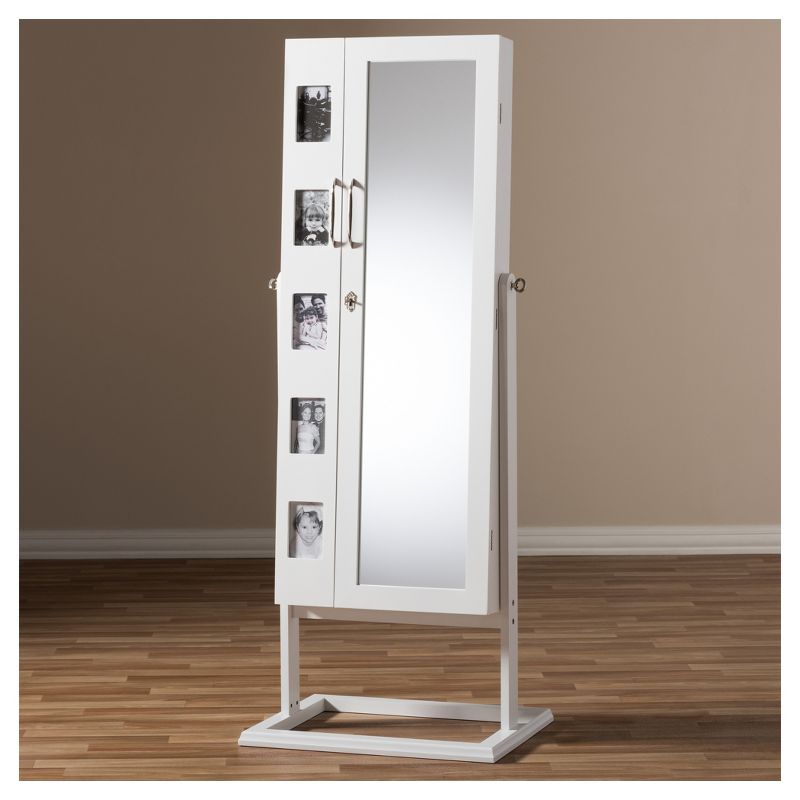 Lola Cheval Mirror/Jewelry Wardrobe Black - Powell Company
