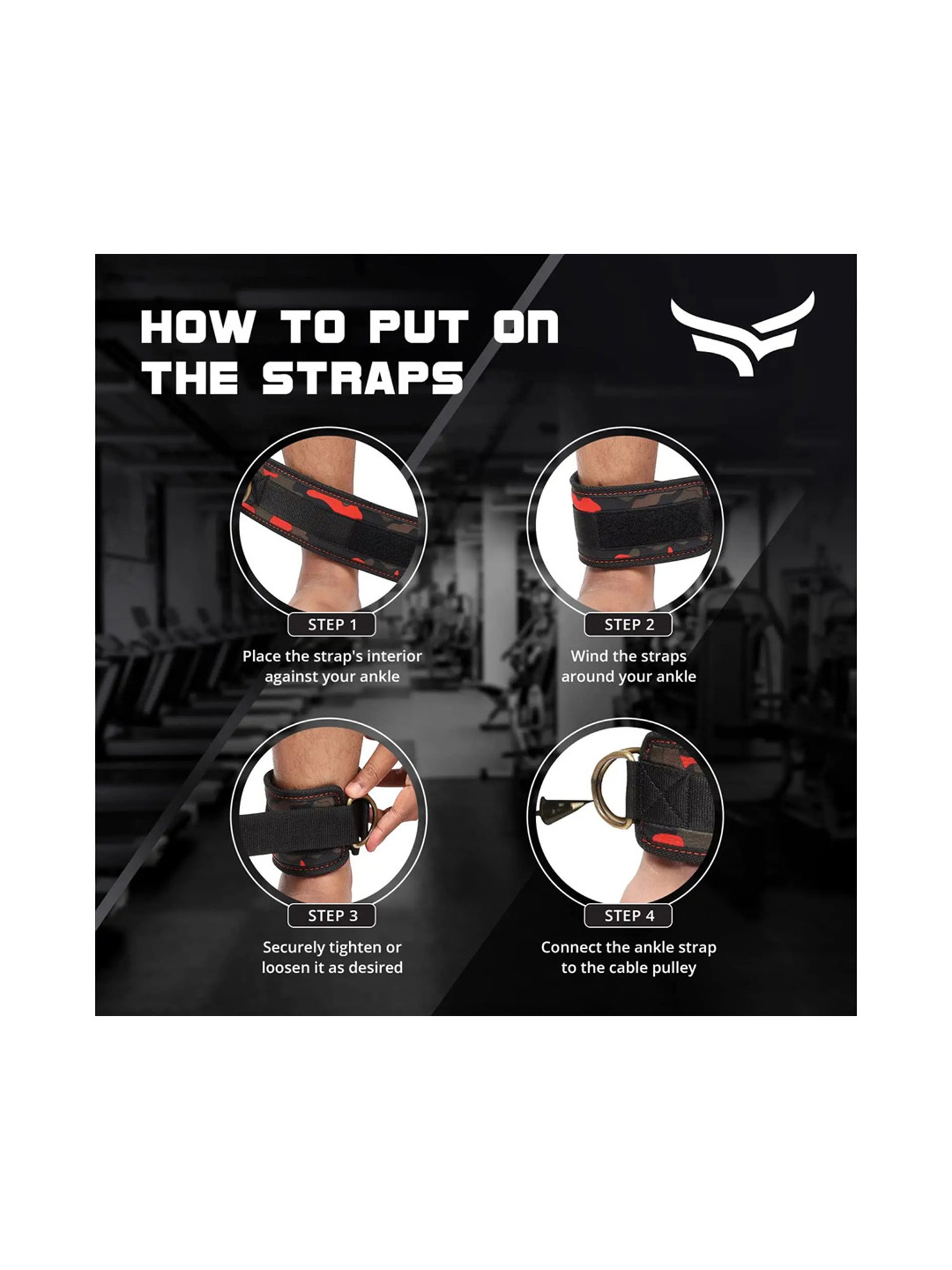 Xtrim Durafit Ankle Strap (Orange)