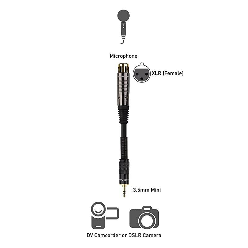 18 Inch Unbalanced 35mm to XLR XLR to 35mm Male to Female 6 Feet