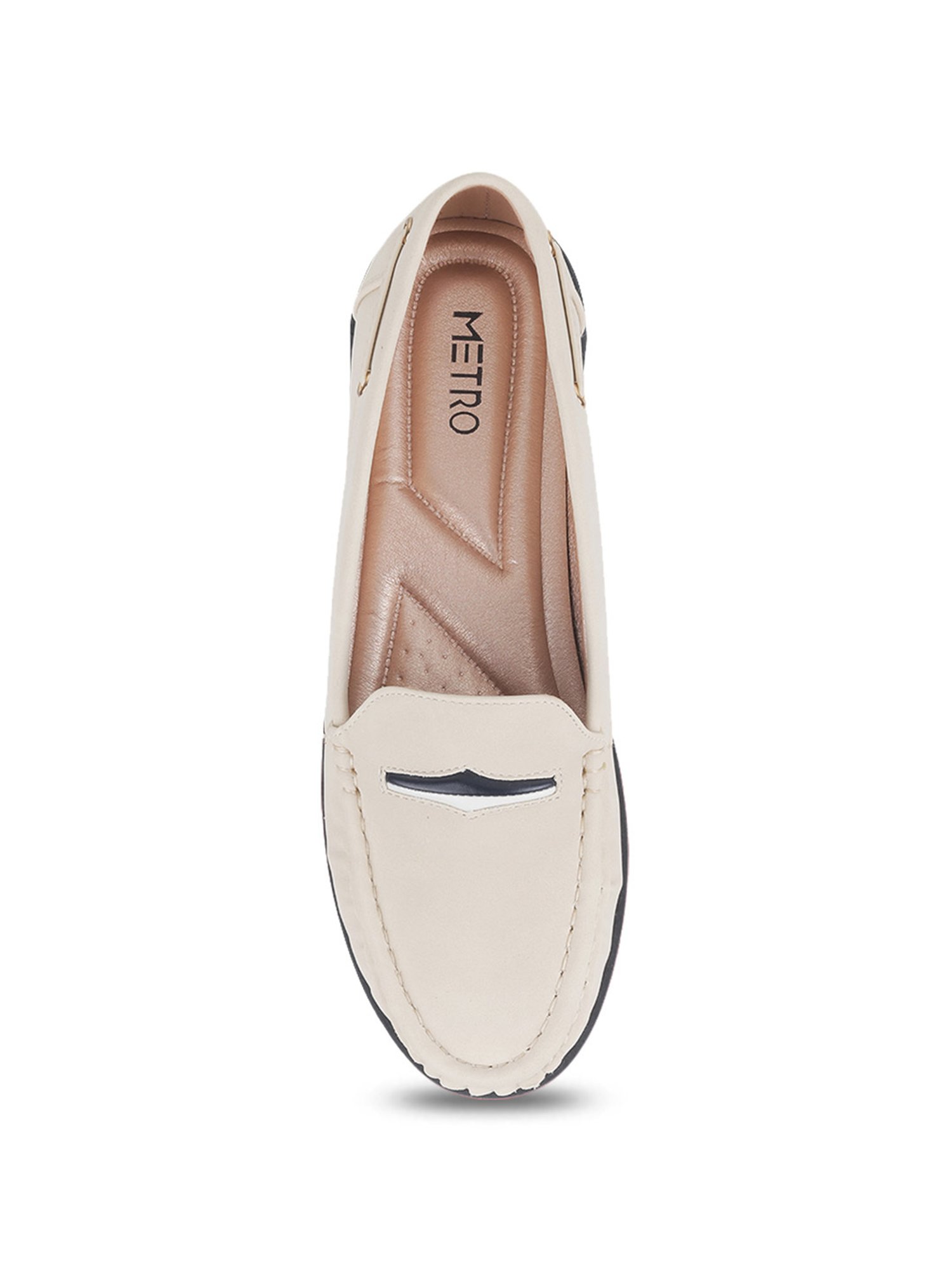 Metro Women's Beige Casual Loafers