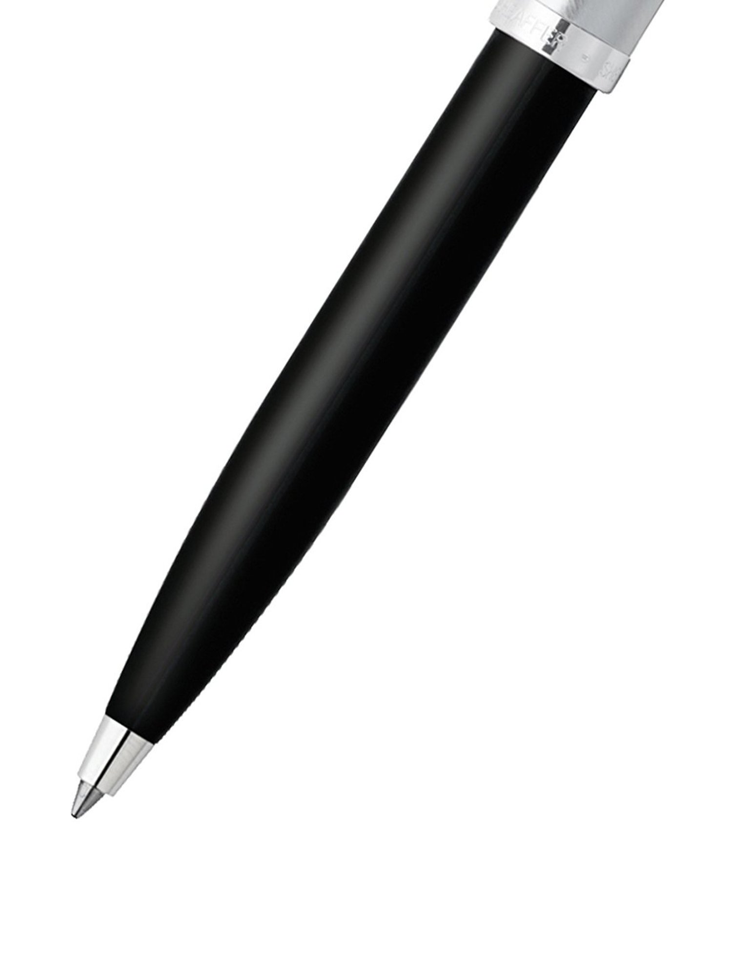 Sheaffer 9313 Gift 100 Ballpoint Pen - Black Barrel Brushed Chrome Cap