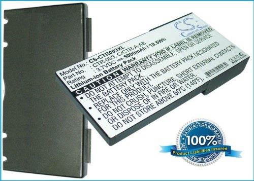 5000mah liion extended battery with cover for nintendo 3ds, n3ds, ctr001, minctr001