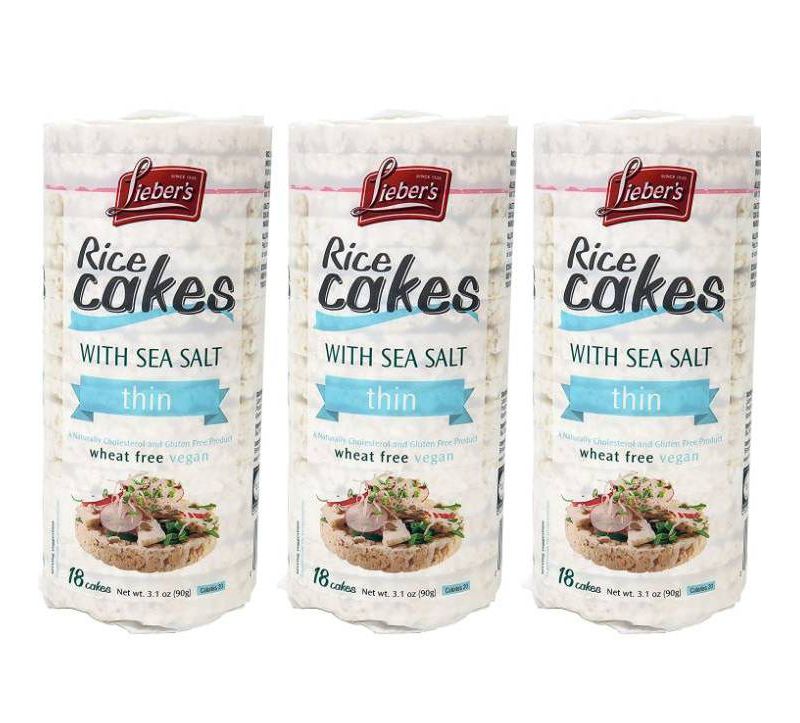 Lieber's Rice Cakes with Sea Salt - 3.1oz