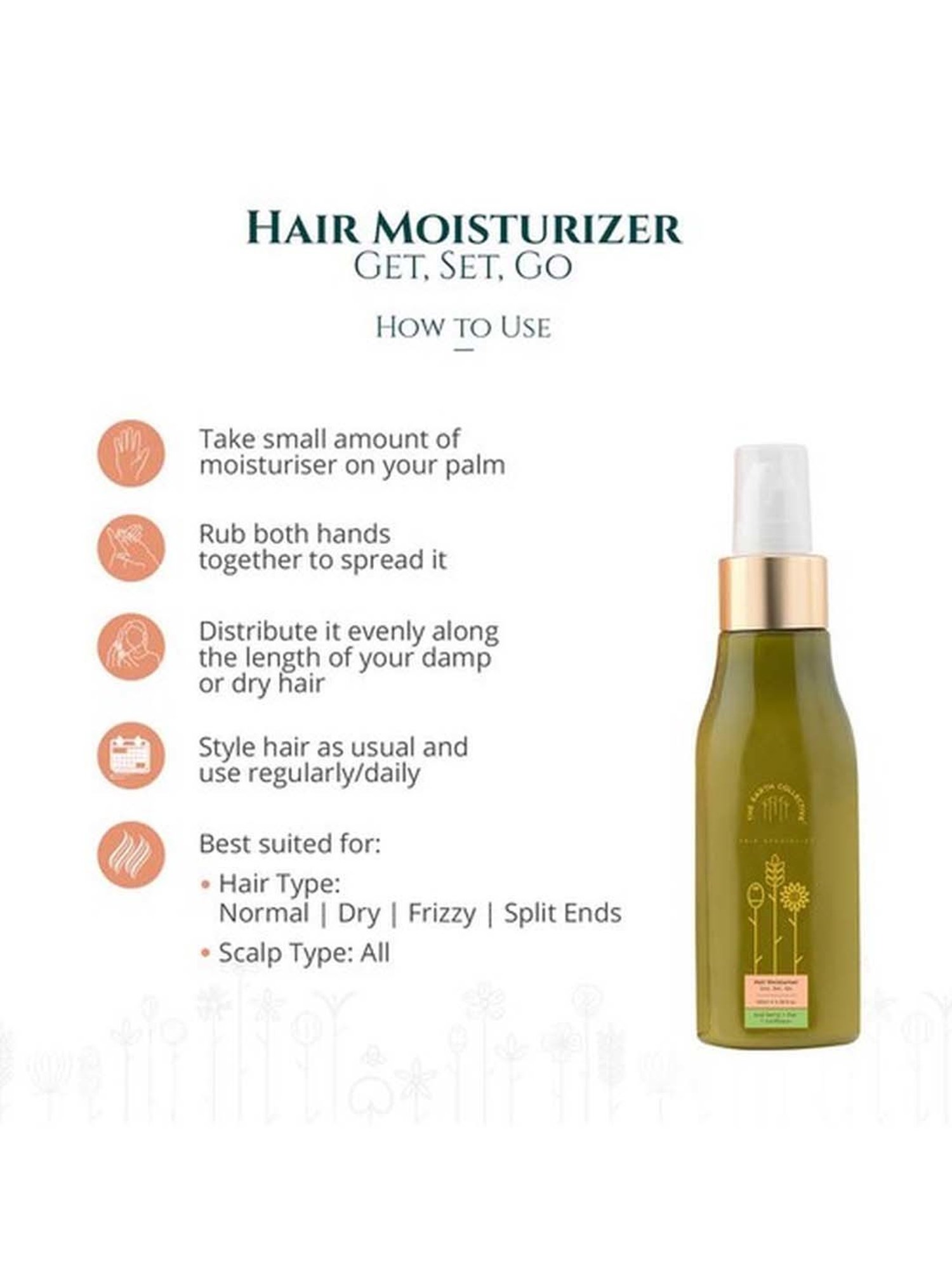 The Earth Collective Hair Moisturiser - 100 ml