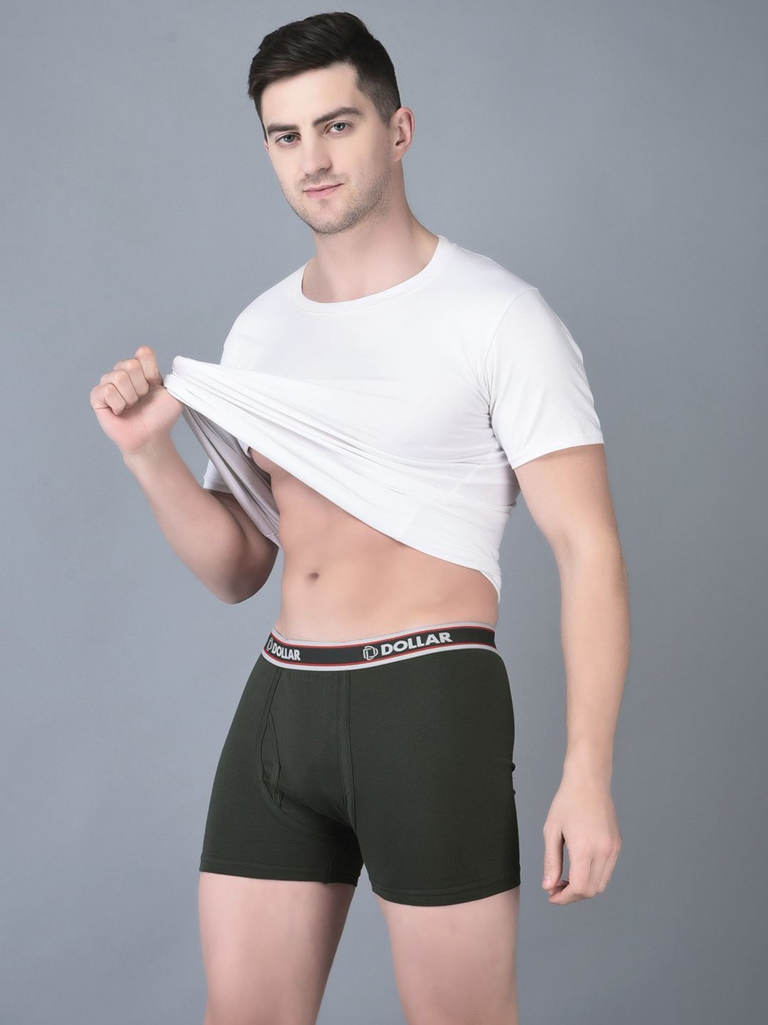 Dollar Bigboss Assorted Cotton Regular Fit Trunks - Pack Of 7