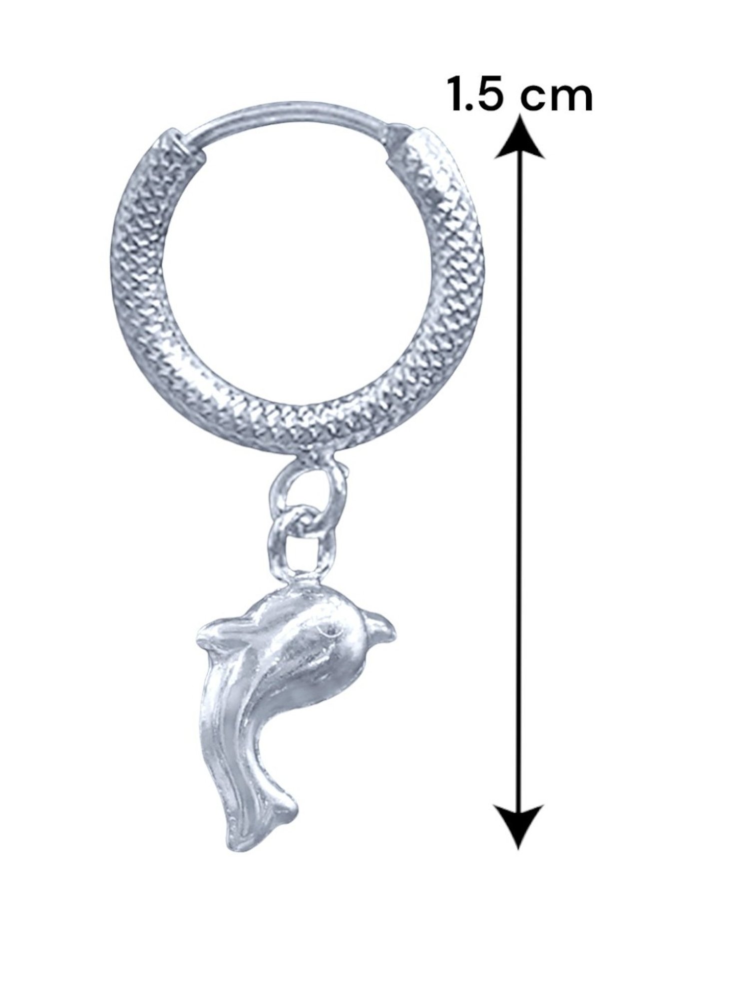 Taraash 925 Sterling Silver Charm Hoop Earrings for Kids Girls