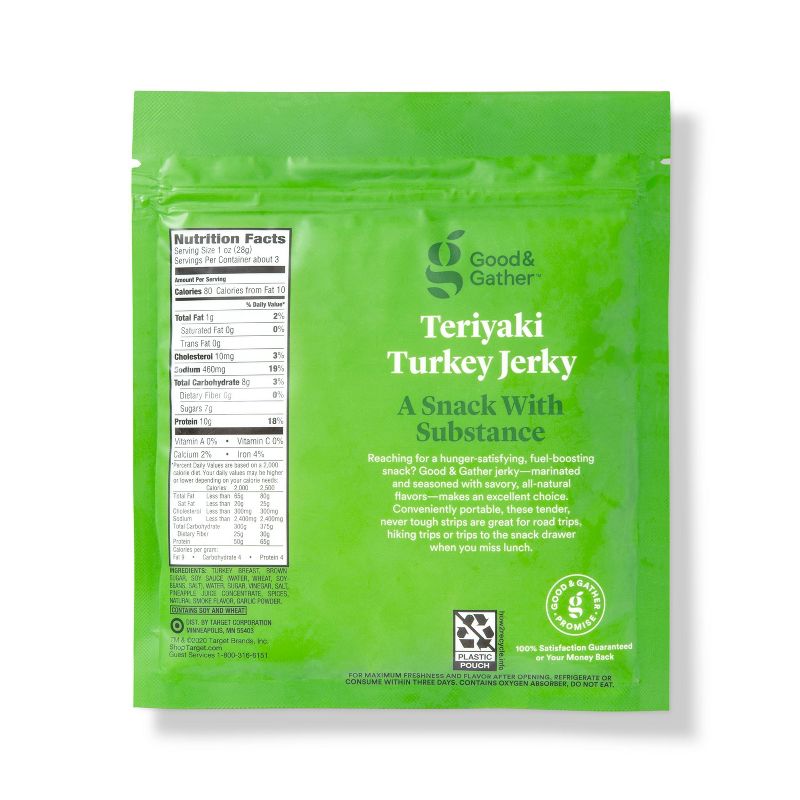 Teriyaki Turkey Jerky - 2.85oz - Good & Gather™