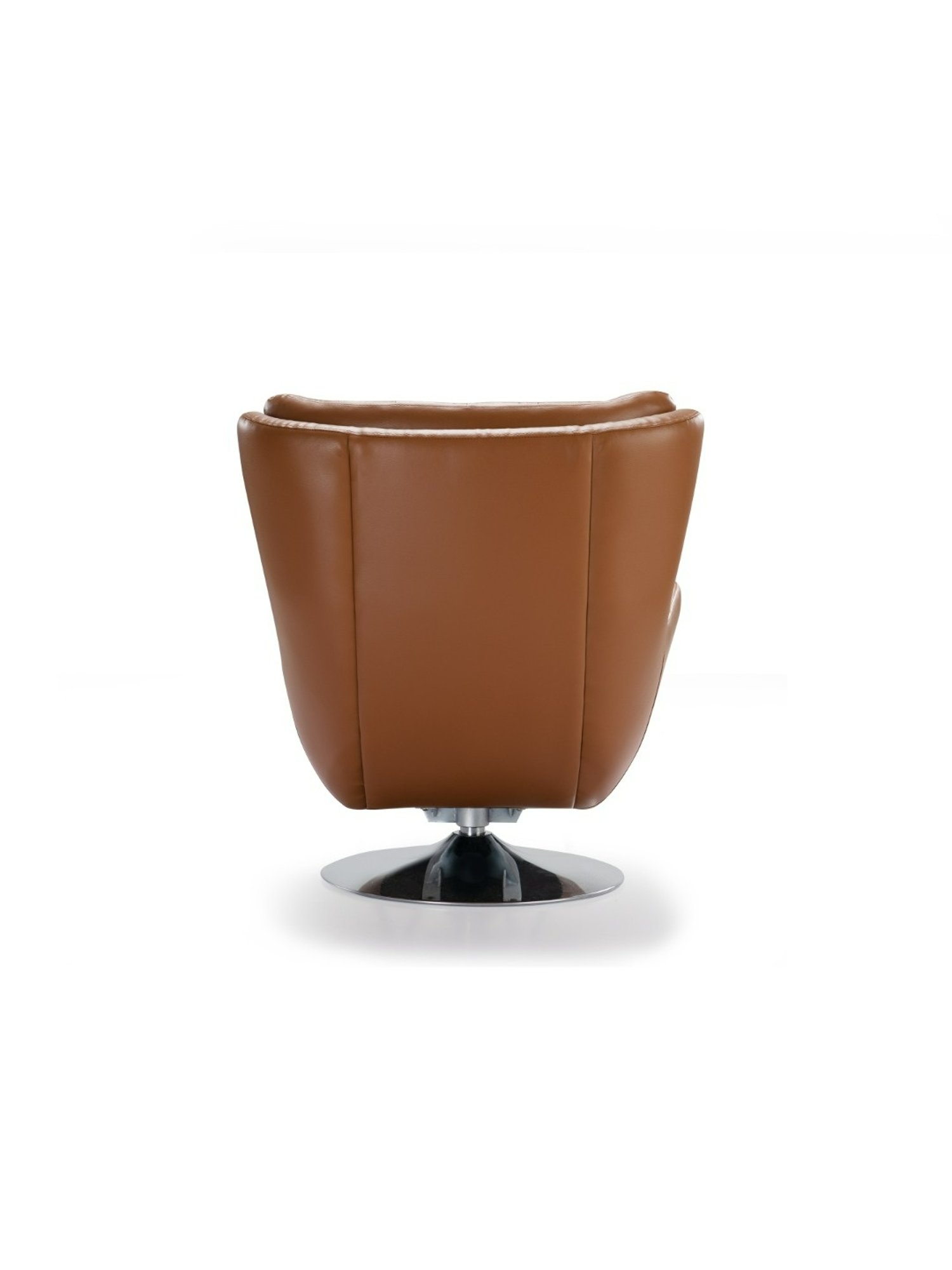 Durian Rosslyn Contemporary Tan Brown Leather Lounge Chair