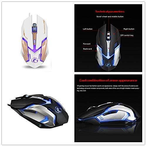EVESKY V6 Wired Gaming Mouse USB Optical Mouse 6 Buttons PC Desktop Mouse
