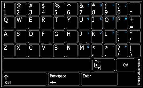 LAPTOP REPLACEMENT ENGLISH KEYBOARD STICKERS