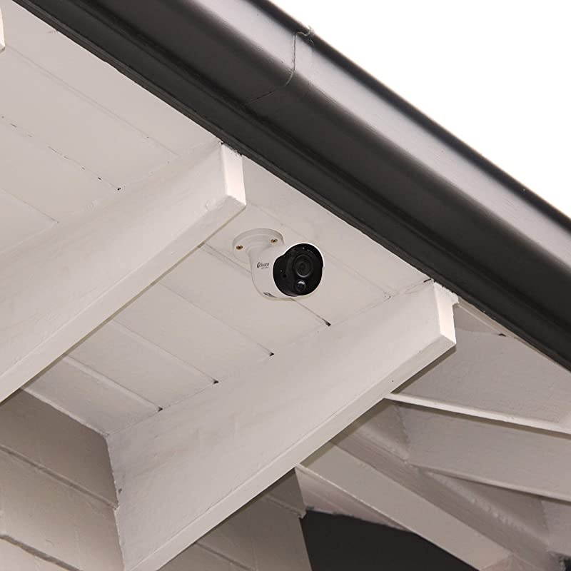 Wired PIR Bullet Security Camera, 4K Ultra HD Surveillance Cam with Color Night Vision, Indoor/Outdoor, Thermal, Heat & Motion Sensing, Audio Monitoring, Add to NVR with PoE, SWNHD-885MSB