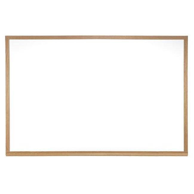 36.5" x 48.5" Wood Frame Porcelain Magnetic Whiteboard