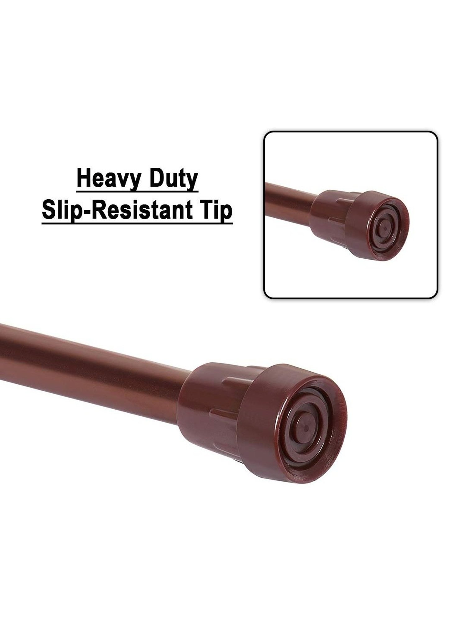 MCP Premium Aluminium Walking Stick (Brown)