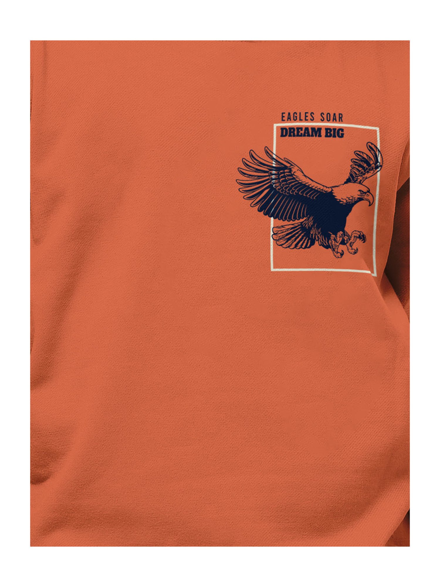 HELLCAT Orange Printed Full Sleeves T-Shirt