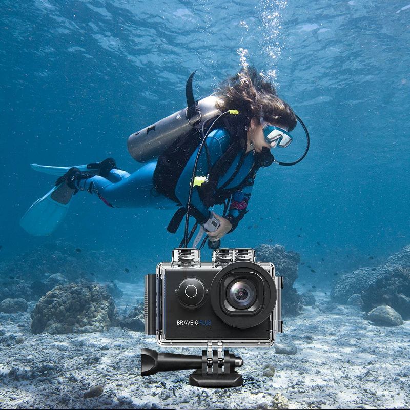 Compact Size 720P HD Digital Camera Camcorder 5MP CMOS Sensor 2.0" LCD Screen 3 Meters Waterproof with Built-in Microphone for Kids Children Students Boys Girls Summmer Gift