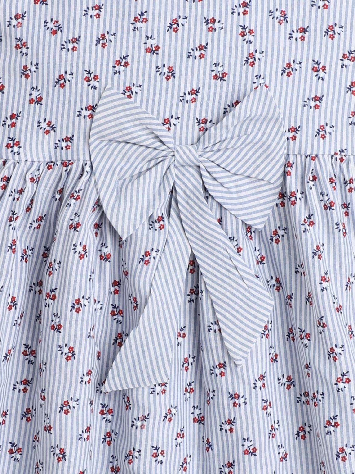 The Magic Wand Kids Blue Floral Print Dress