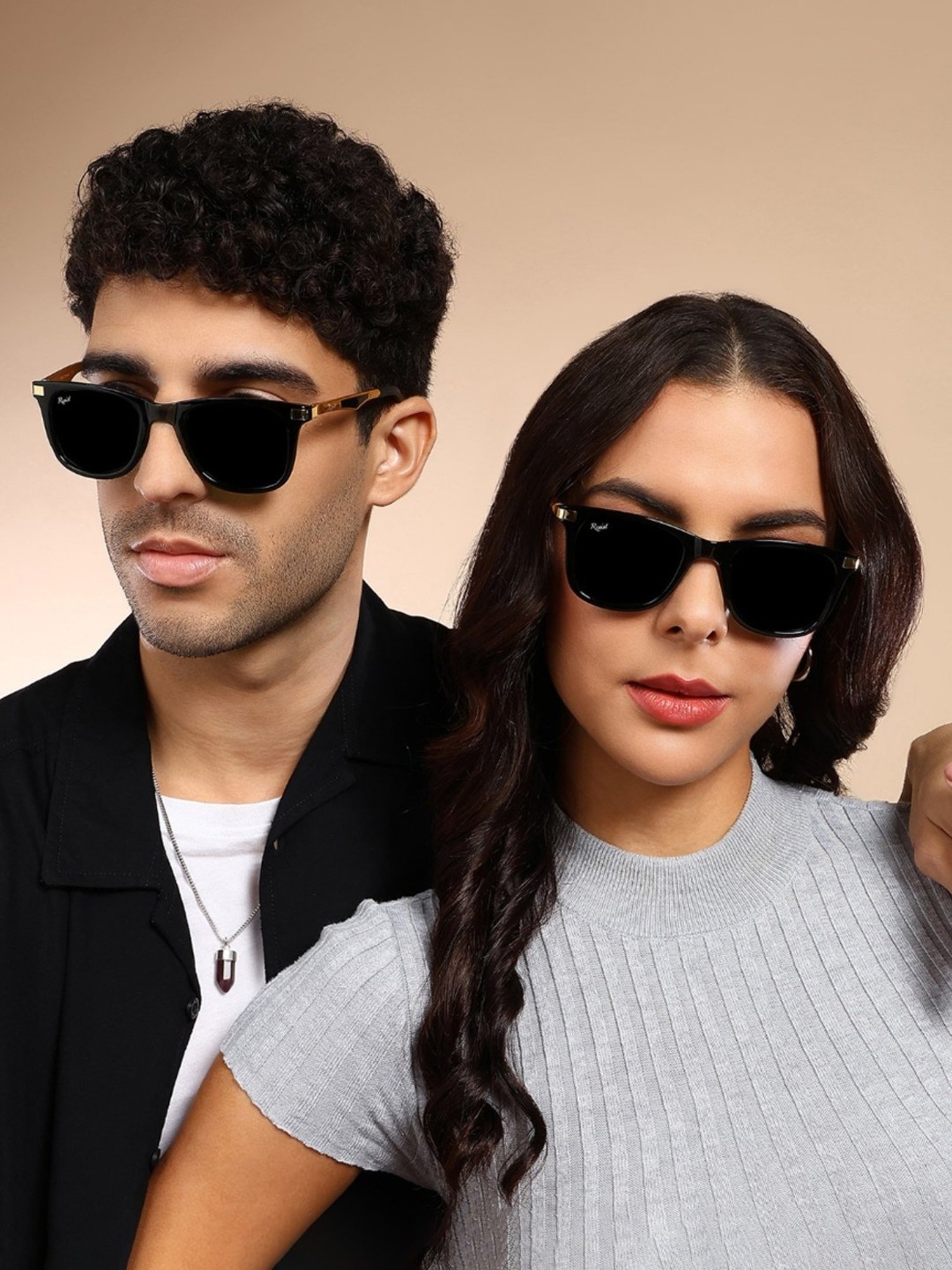 Resist Eyewear Black UV Protection Unisex Sunglasses