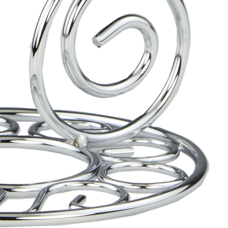 Home Basics Chrome Plated Steel Scroll Collection Banana Holder