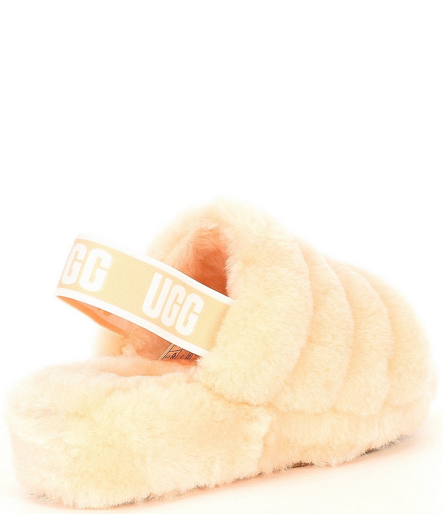 UGG&reg; Logo Fluff Yeah Fur Slides