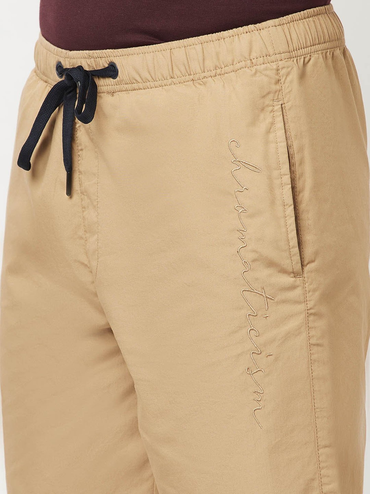 Octave Khaki Regular Fit Shorts