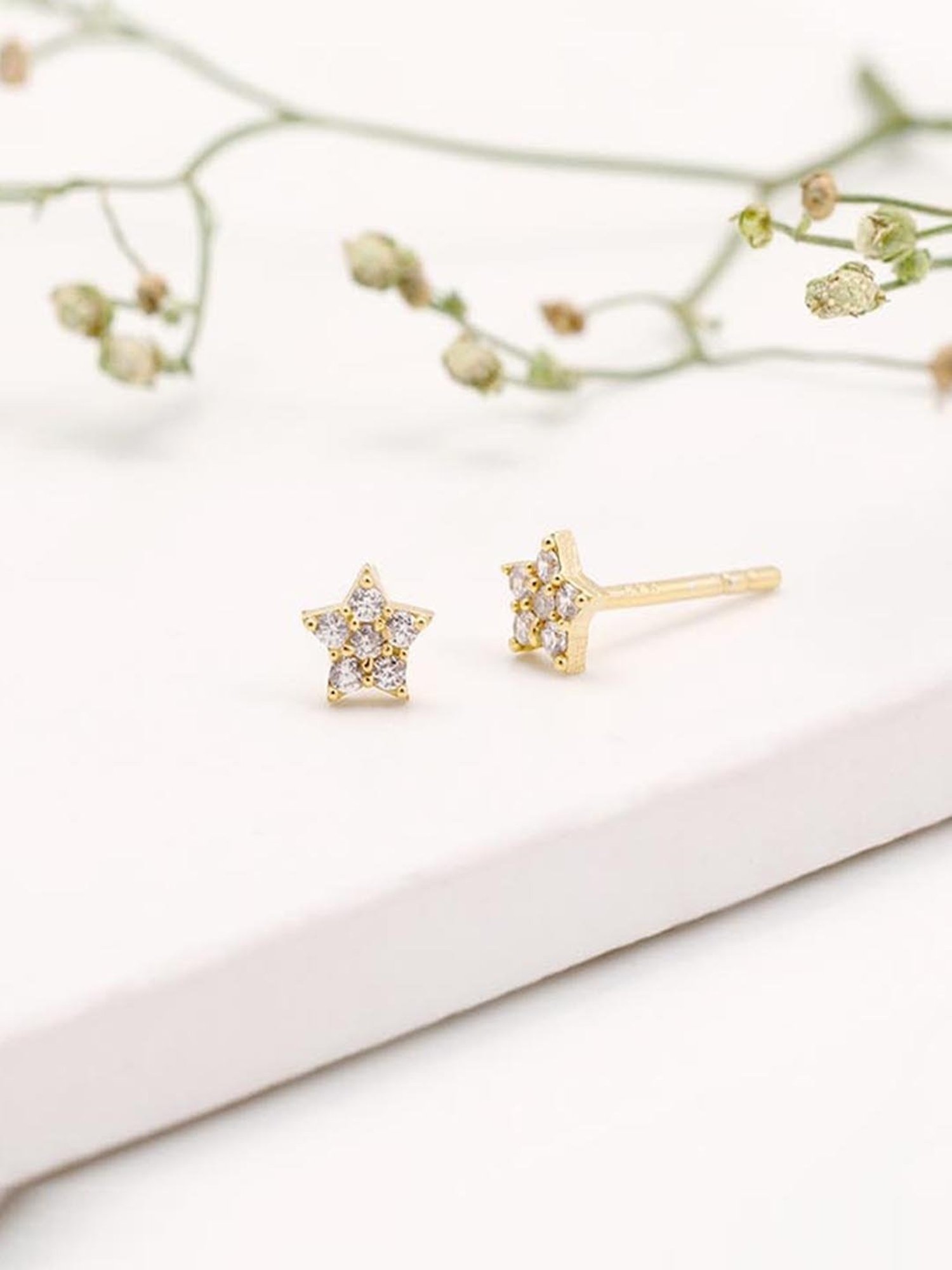 GIVA Anushka Sharma 92.5 Sterling Silver Star Constellation Earrings for Women