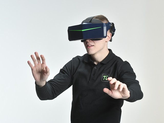 Pimax Vision 8K Plus VR Headset with 4K CLPL Displays, 200 Degrees FOV, Fast-Switched Gaming RGB Pixel Matrix Panels for PC VR Steam Games Videos, USB-Powered, Modular Audio Strap