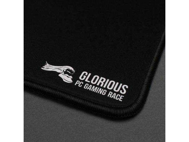 Glorious High Quality Gaming Mouse Mat / Pad - Thick , Large, Stitched Edges, 2mm thick Mousepad | 11"x13"x0.08" , Smooth cloth surface,Non-slip rubber base, Anti-Fraying stitched