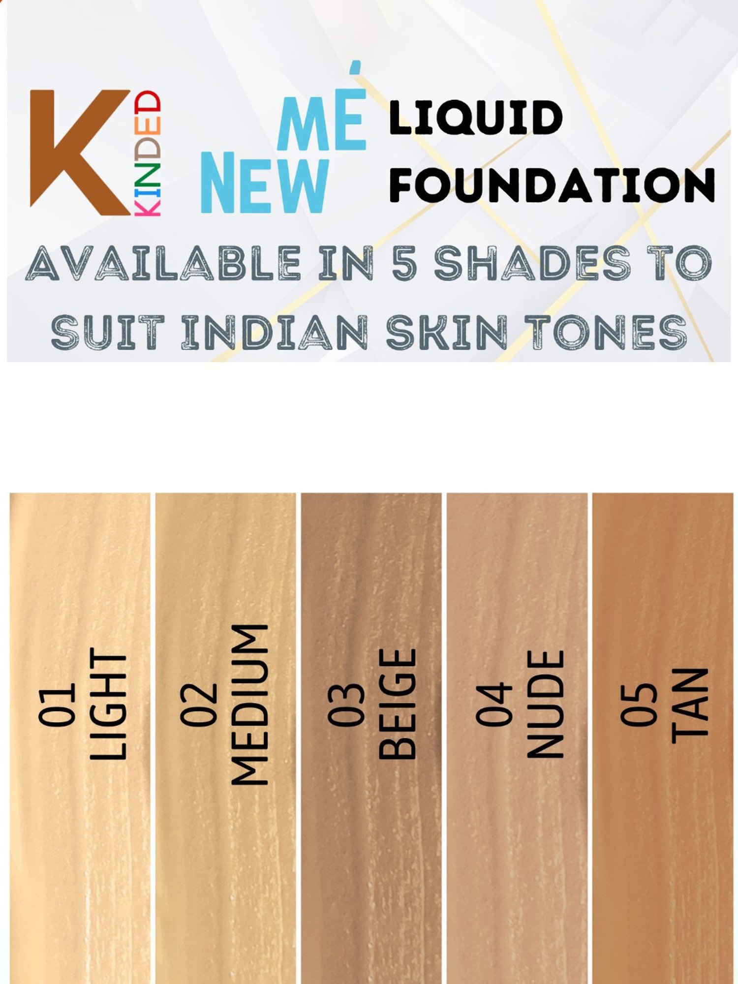 KINDED New Me HD Foundation 04 Nude - 30 ml