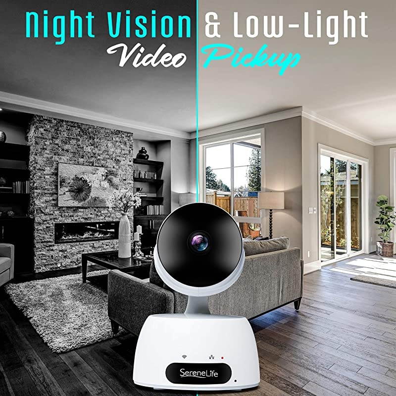 Indoor Wireless IP Camera-HD 720p Network Security Surveillance Home Monitoring w/ Motion Detection, Night Vision,PTZ,2 Way Audio, iPhone Android Mobile App-PC WiFi Access- IPCAMHD30,White
