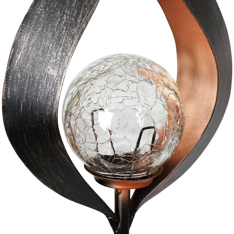 37.2" Solar Flame Torch Stake Black - Exhart