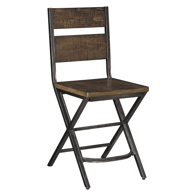 Set of 2 24" Kavara Counter Height Barstools Metal Acorn - Signature Design by Ashley