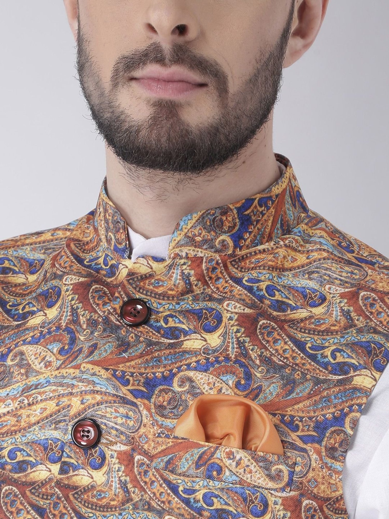 Vastramay White Cotton Straight Fit Embroidery Ethnic Suits