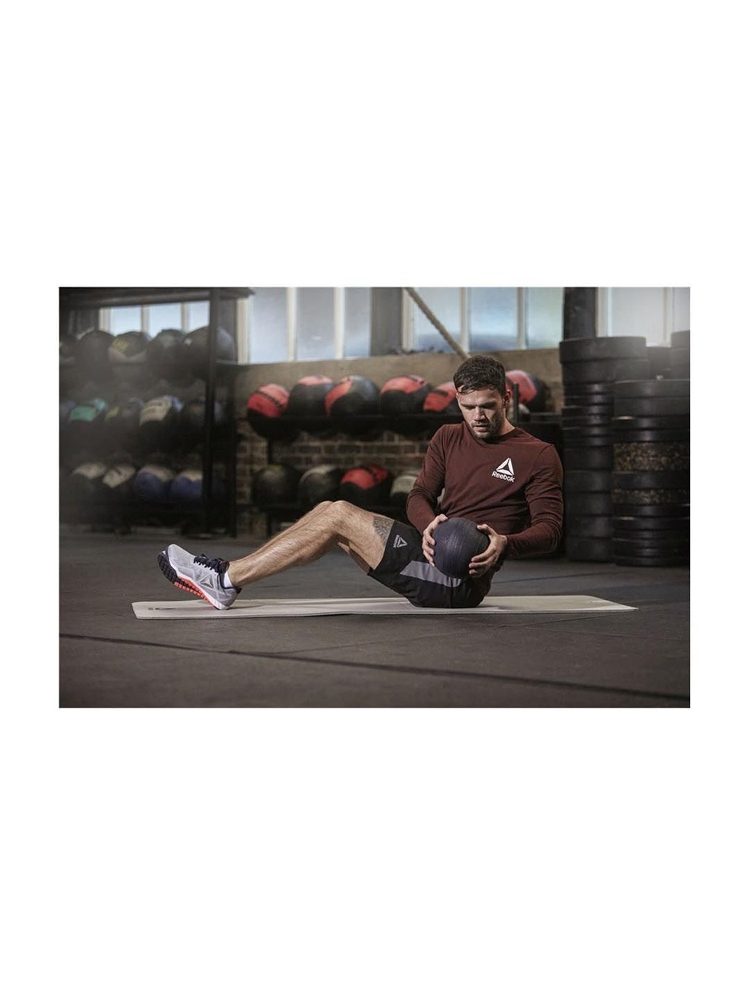 Reebok Grey NBR Yoga Mat (7 mm)