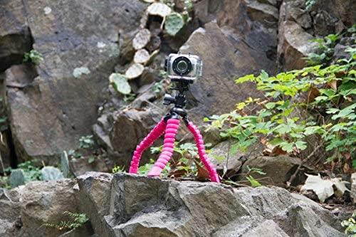VIVITAR VIV-SP-12-RED Large Rubberized Spider Tripod (Red)