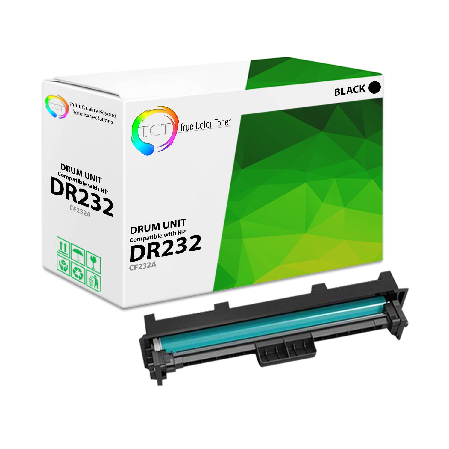 TCT Premium Compatible Toner Cartridge and Drum Unit Replacement for HP CF230X CF232A works with HP LaserJet Pro M203dw M203dn M203d, MFP M277sdn M227fdw M277fdn Printers (2 Toner, 1 Drum)