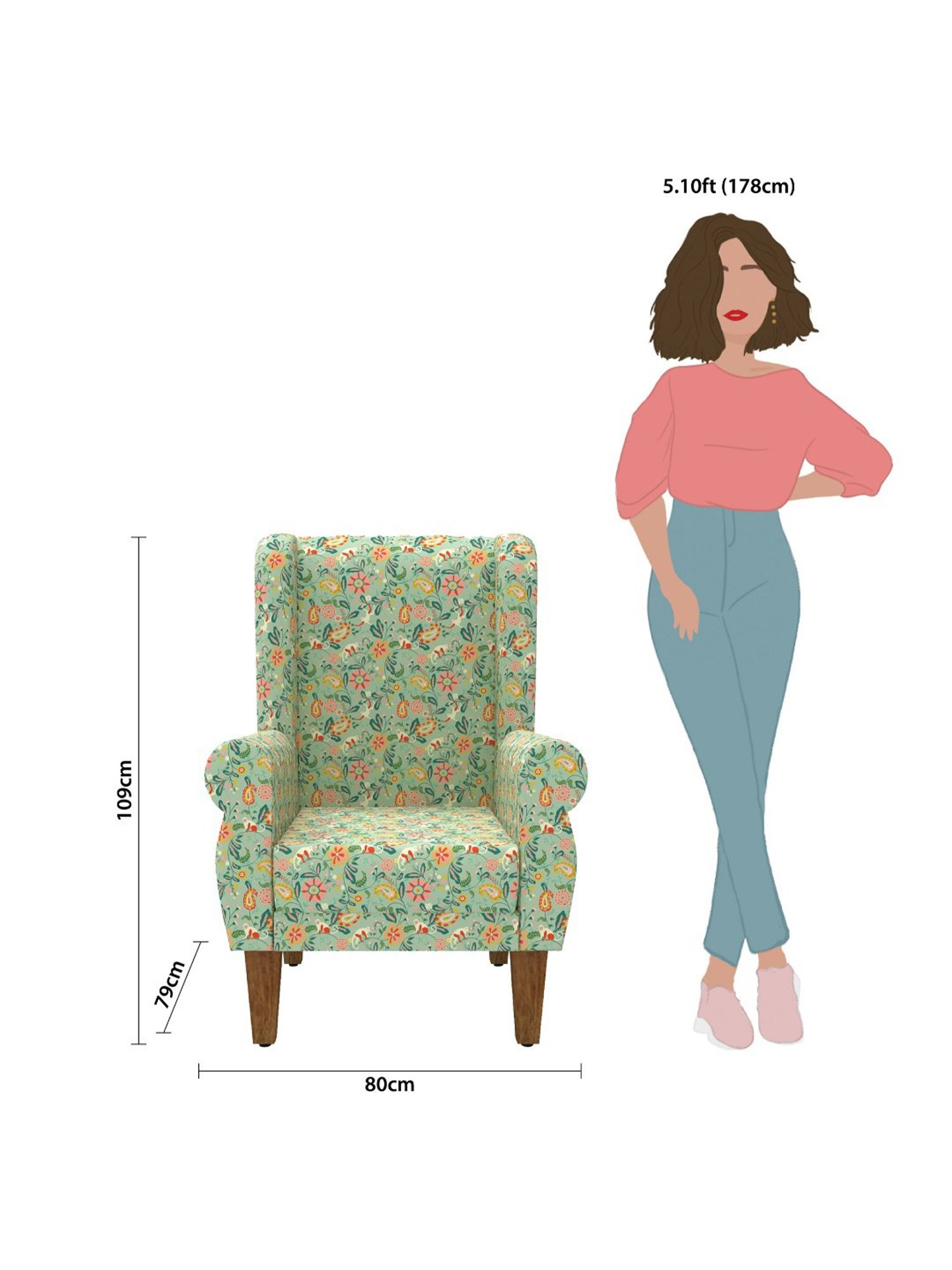 Durian Melania Cigar Brown Fabric Rocker Chairs