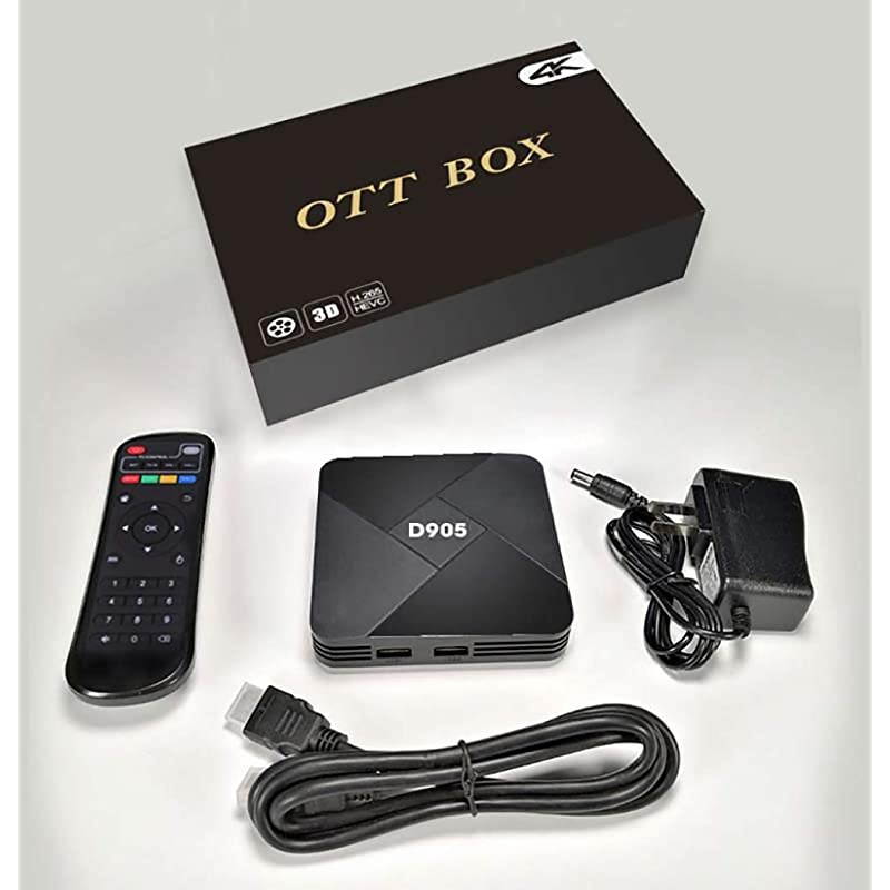 Android TV Box,  4K Android 9.0 Smart TV Box Amlogic S905 Quad Core Media Player Support 3D WiFi HDMI for Home Entertainment