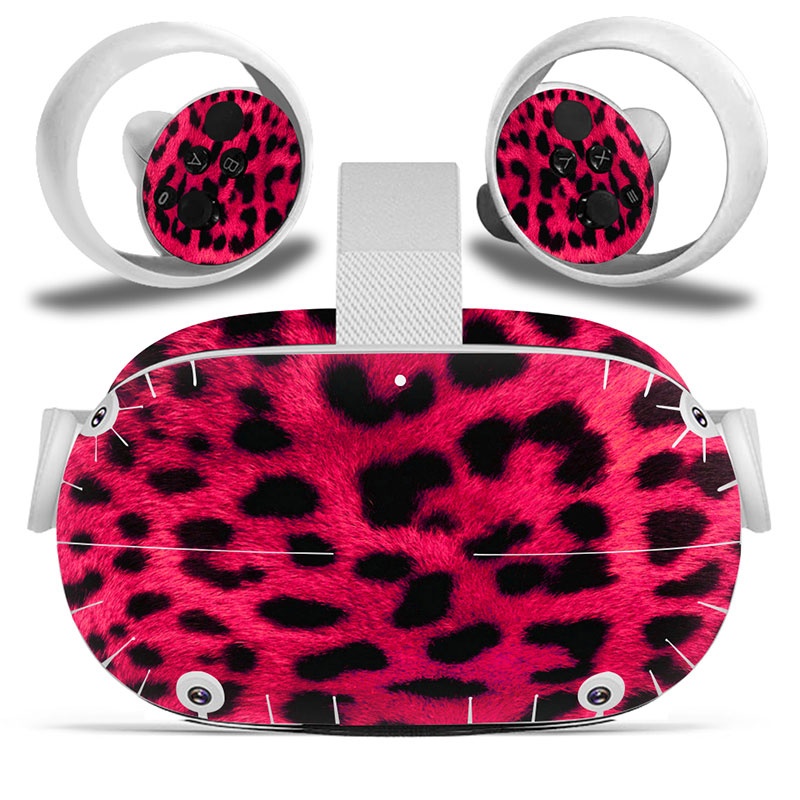 Amify Vinyl Skin Sticker for Oculus Quest 2 VR Headset Controller PVC Decals Cute Cartoon Wrap Cover for Oculus Quest 2 Accessories