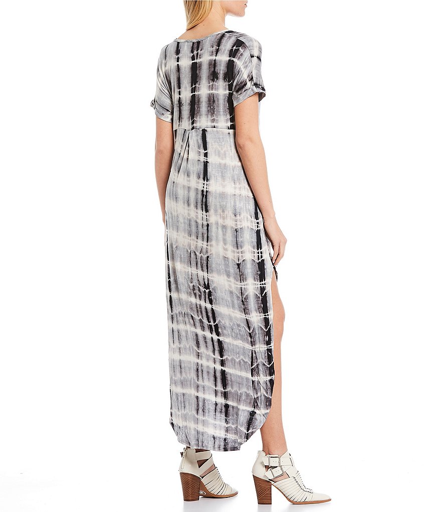 Stilletto's Tie Dye T-Shirt Maxi Dress