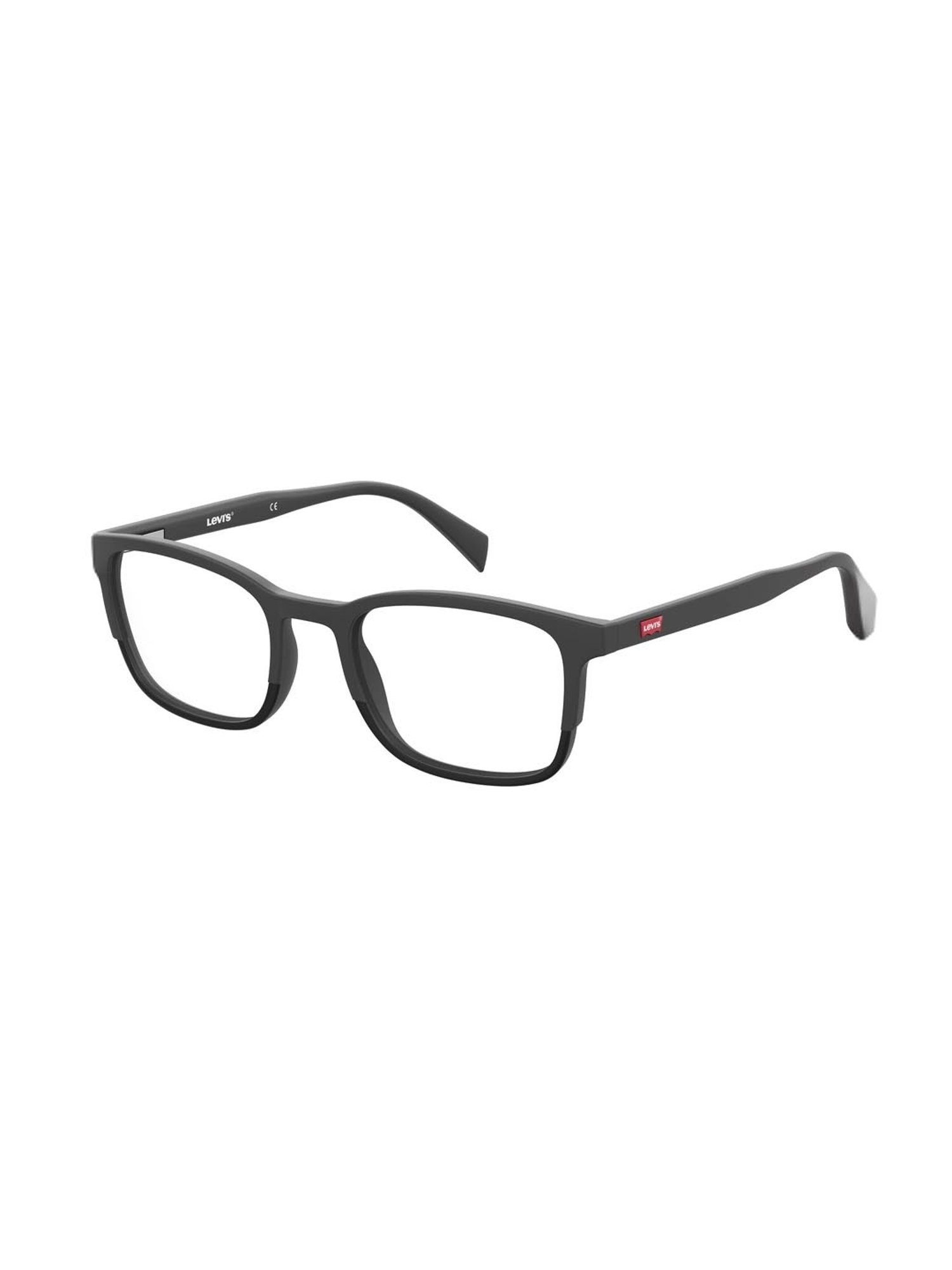Levi's Black Rectangular Eye Frames for Men