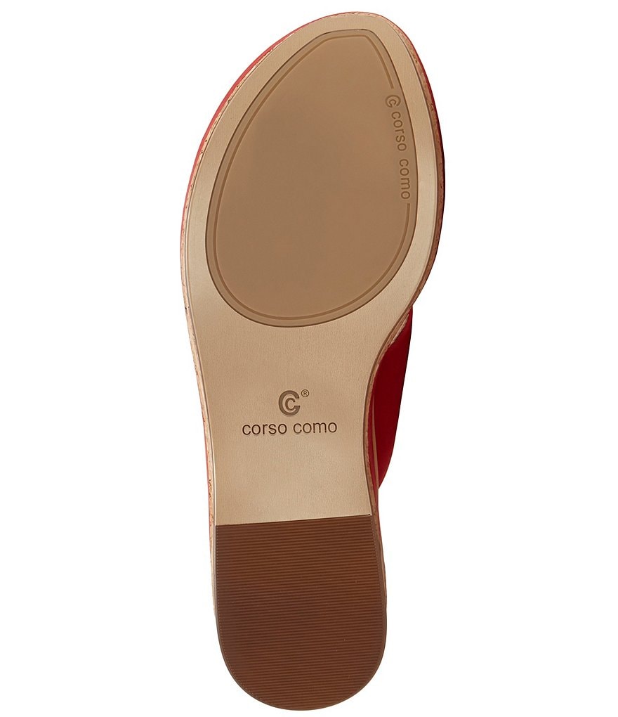 CC Corso Como Arowin Thong Cork Wedge Sandals